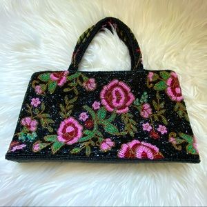 Beaded Floral Purse